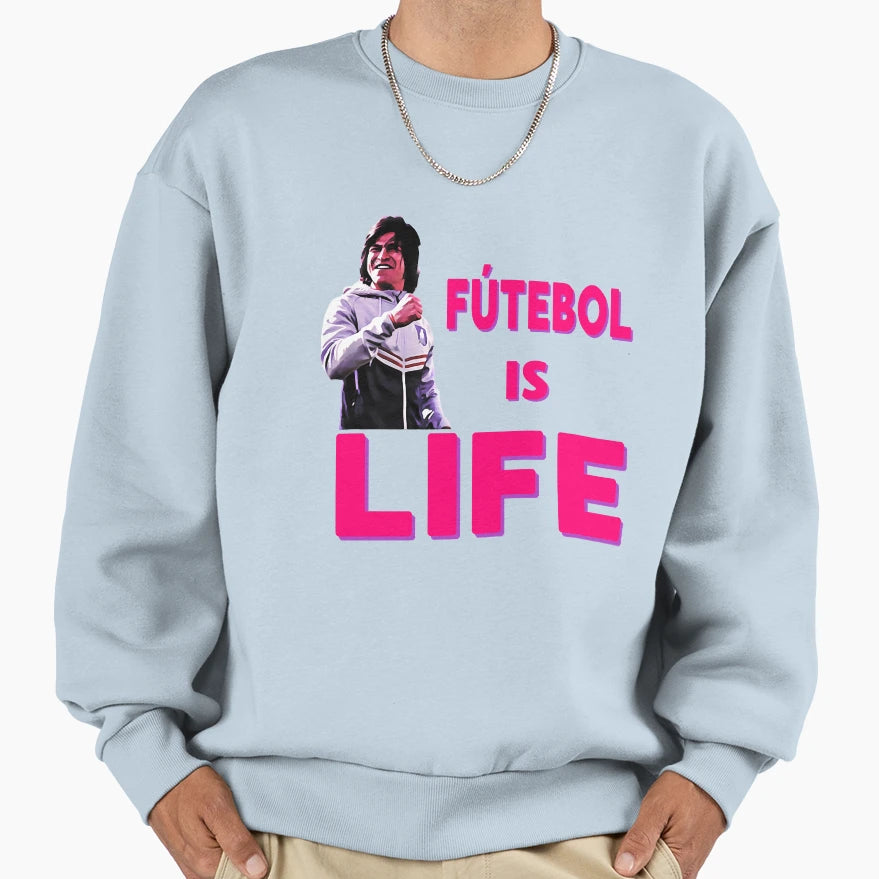 Best Most Important Futbol Is Life Sweatshirt - Aesthetic Graphic Unisex - T-Shirt, Sweatshirt, Hoodie