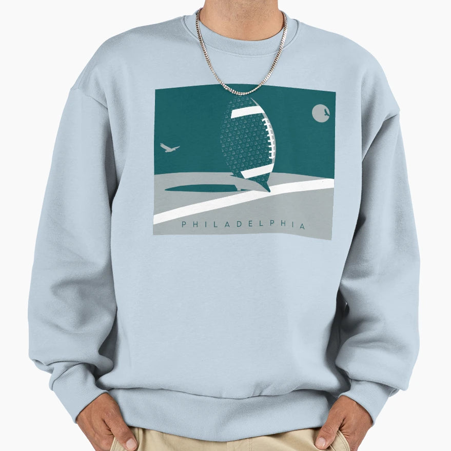 Philadelphia Football Nfl Fan Art Sweatshirt - Aesthetic Graphic Men Women - T-Shirt, Sweatshirt, Hoodie