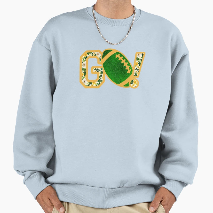 Go Green And Gold 2 Sweatshirt - Trendy Graphic for Adults - T-Shirt, Sweatshirt, Hoodie