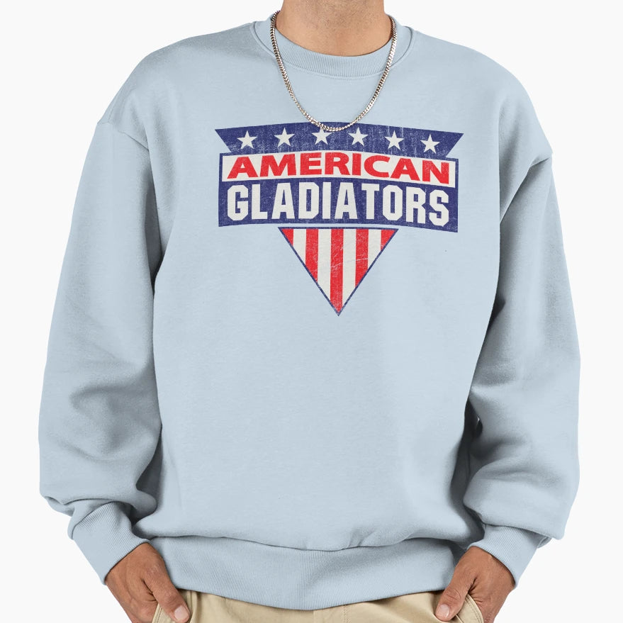 American Gladiators Worn Sweatshirt - Minimalist Print Men Women - T-Shirt, Sweatshirt, Hoodie