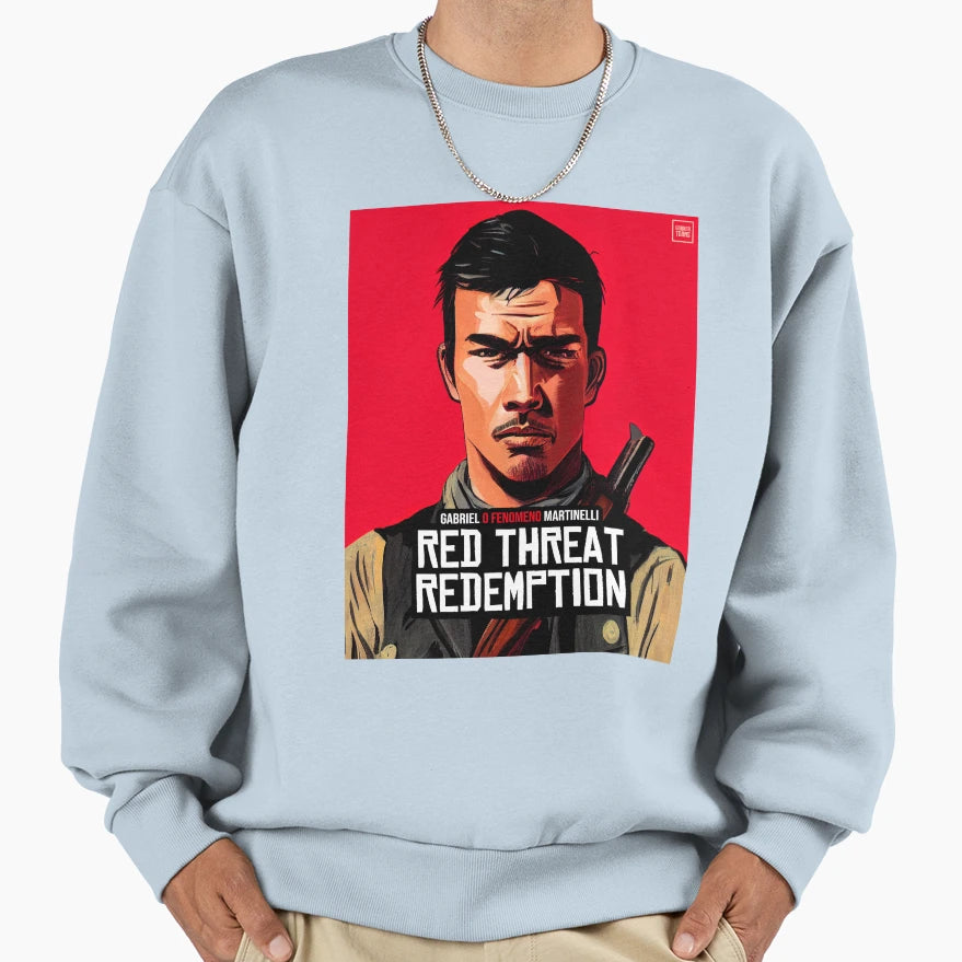 Red Threat Redemption Gabriel O Fenomeno Sweatshirt - Graphic Print Unisex - T-Shirt, Sweatshirt, Hoodie