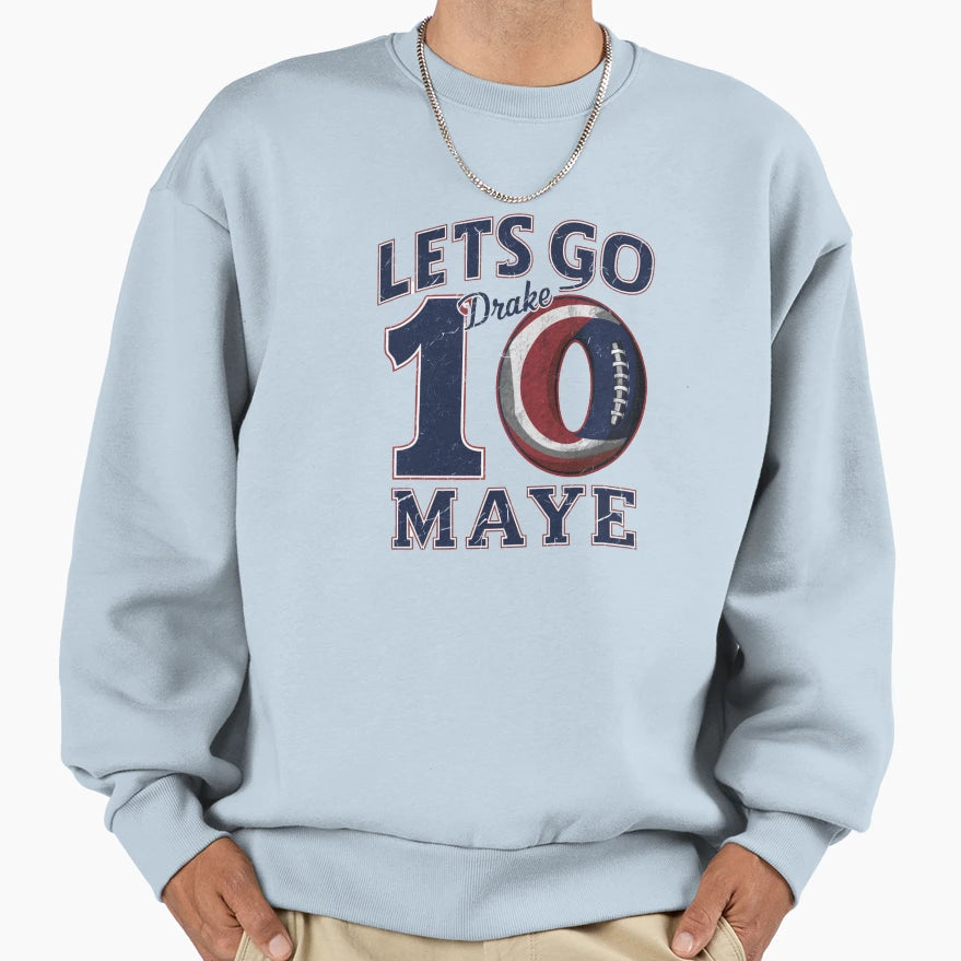 Drake Maye 10 New England 2024 Sweatshirt - Minimalist Print Unisex - T-Shirt, Sweatshirt, Hoodie