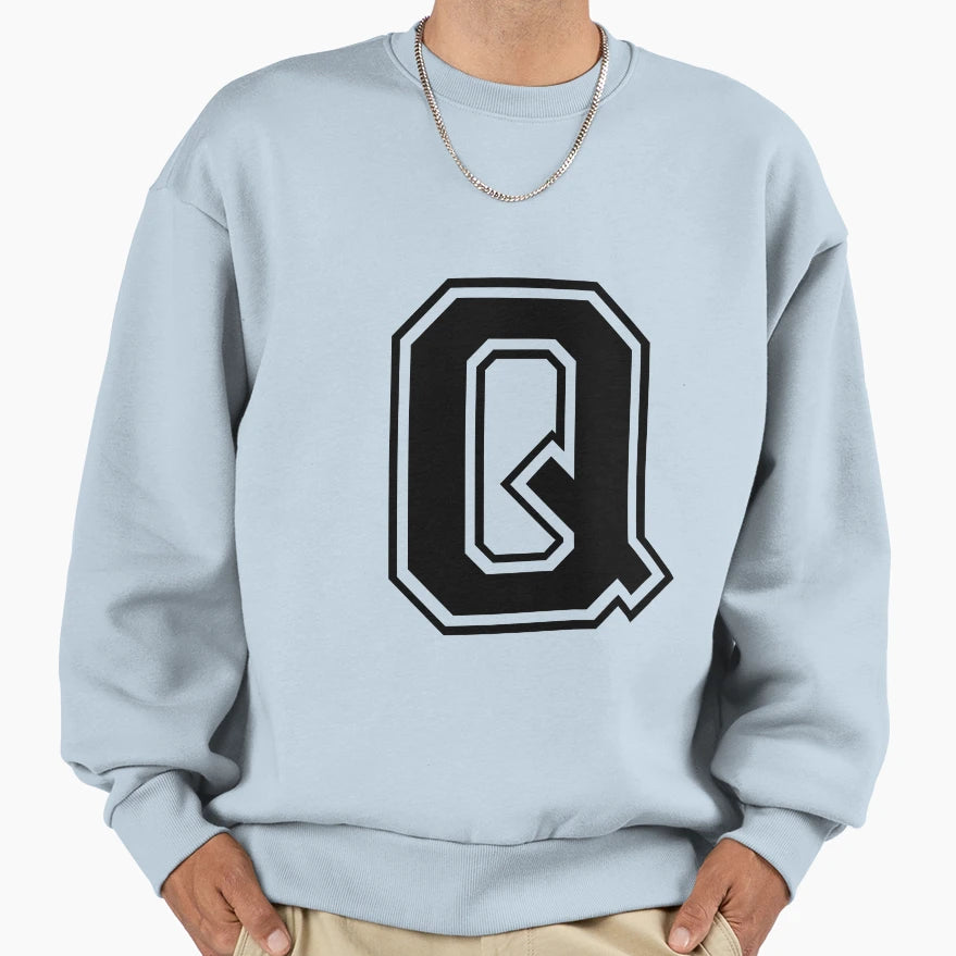 Letter Q Sweatshirt - Novelty Apparel Unisex - T-Shirt, Sweatshirt, Hoodie