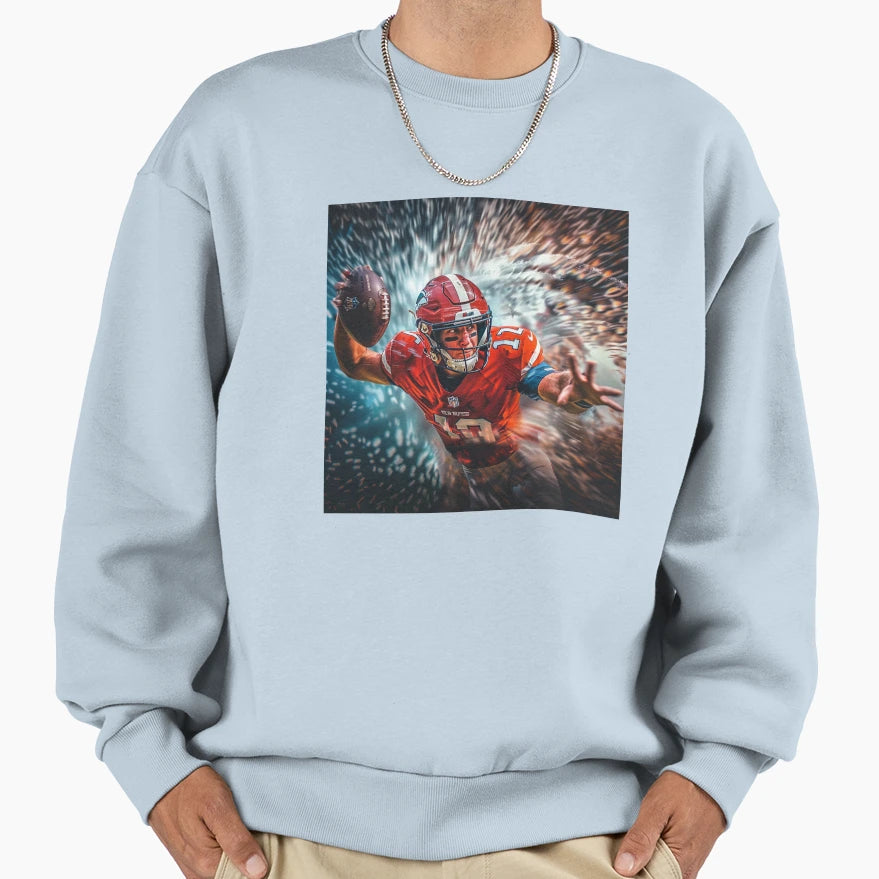 Nfl Quarterback Sweatshirt - Unique Graphic Men Women - T-Shirt, Sweatshirt, Hoodie