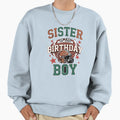 Sister Birthday Game Day Football Sweatshirt - Graphic Print Men Women - T-Shirt, Sweatshirt, Hoodie