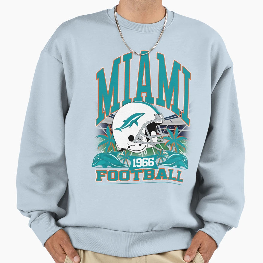Miami Football Gridiron Legacy Sweatshirt - Graphic Print Unisex - T-Shirt, Sweatshirt, Hoodie