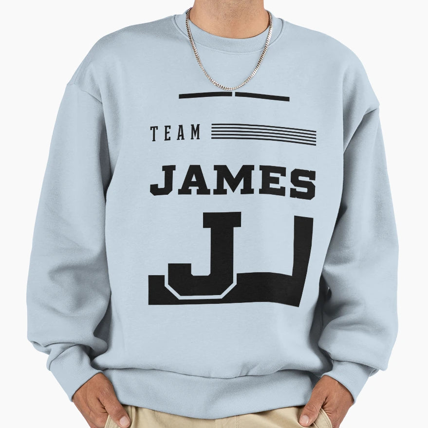 Team James Family Name Gift Sweatshirt - Aesthetic Graphic for Adults - T-Shirt, Sweatshirt, Hoodie