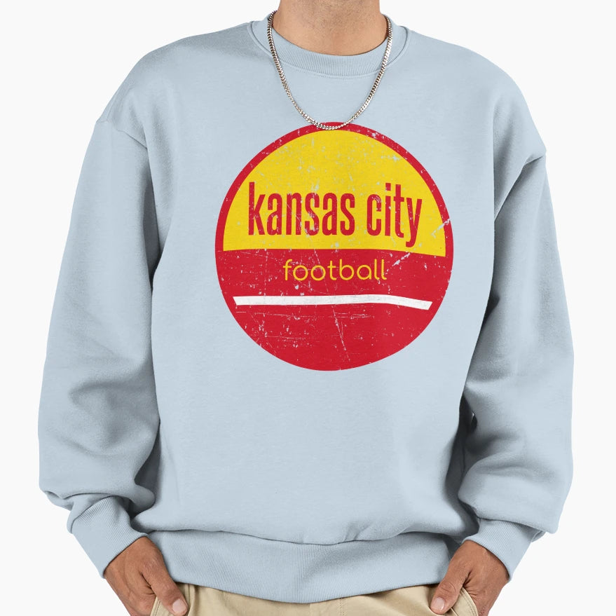 Kansas City Football Sweatshirt - Aesthetic Graphic for Adults - T-Shirt, Sweatshirt, Hoodie
