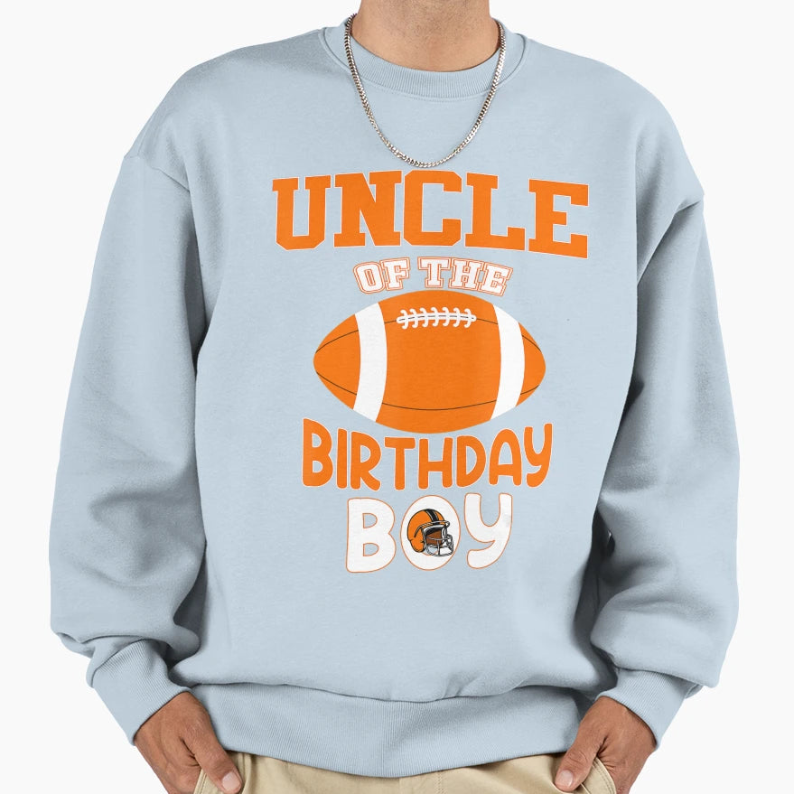 Uncle Birthday American Football Sweatshirt - Custom Art Print for Adults - T-Shirt, Sweatshirt, Hoodie
