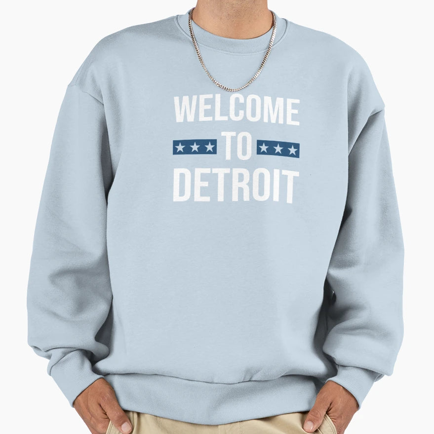 Welcome To Detroit Lions Dan Campbell T-Shirt - Novelty Apparel Unisex - T-Shirt, Sweatshirt, Hoodie