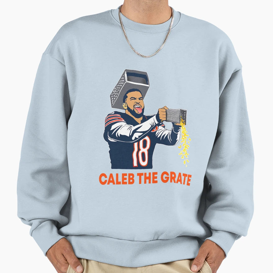 Caleb Grate Football Sweatshirt - Custom Art Print Unisex - T-Shirt, Sweatshirt, Hoodie