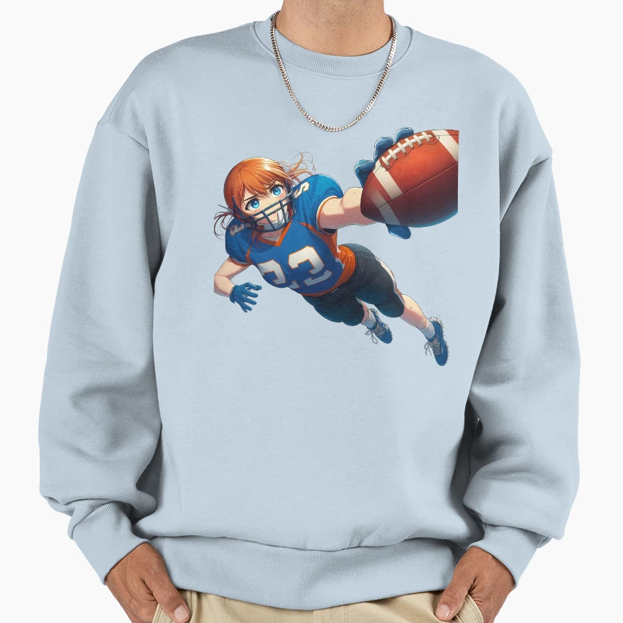 Energetic Capture Football Anime Sweatshirt - Trendy Graphic for Adults - T-Shirt, Sweatshirt, Hoodie
