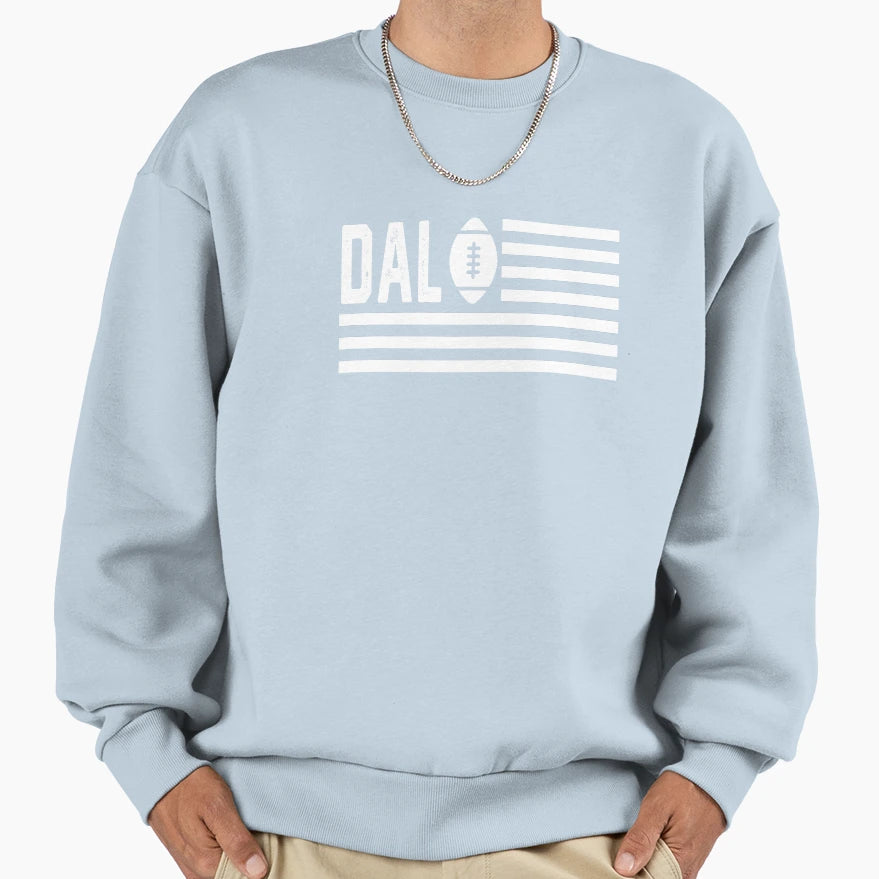Dallas Football Is American Sweatshirt - Custom Art Print Men Women - T-Shirt, Sweatshirt, Hoodie