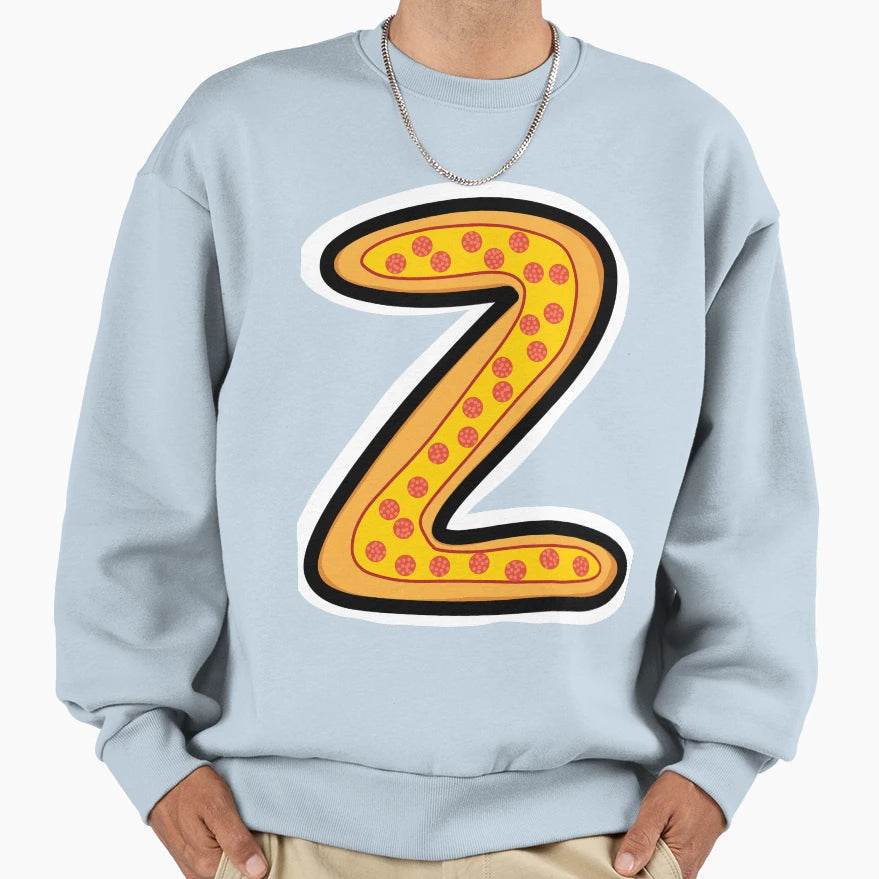 Pizza Z Sweatshirt - Graphic Print Men Women - T-Shirt, Sweatshirt, Hoodie
