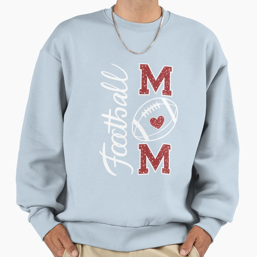 Football Mama Go Cheer Football Sweatshirt - Aesthetic Graphic Men Women - T-Shirt, Sweatshirt, Hoodie