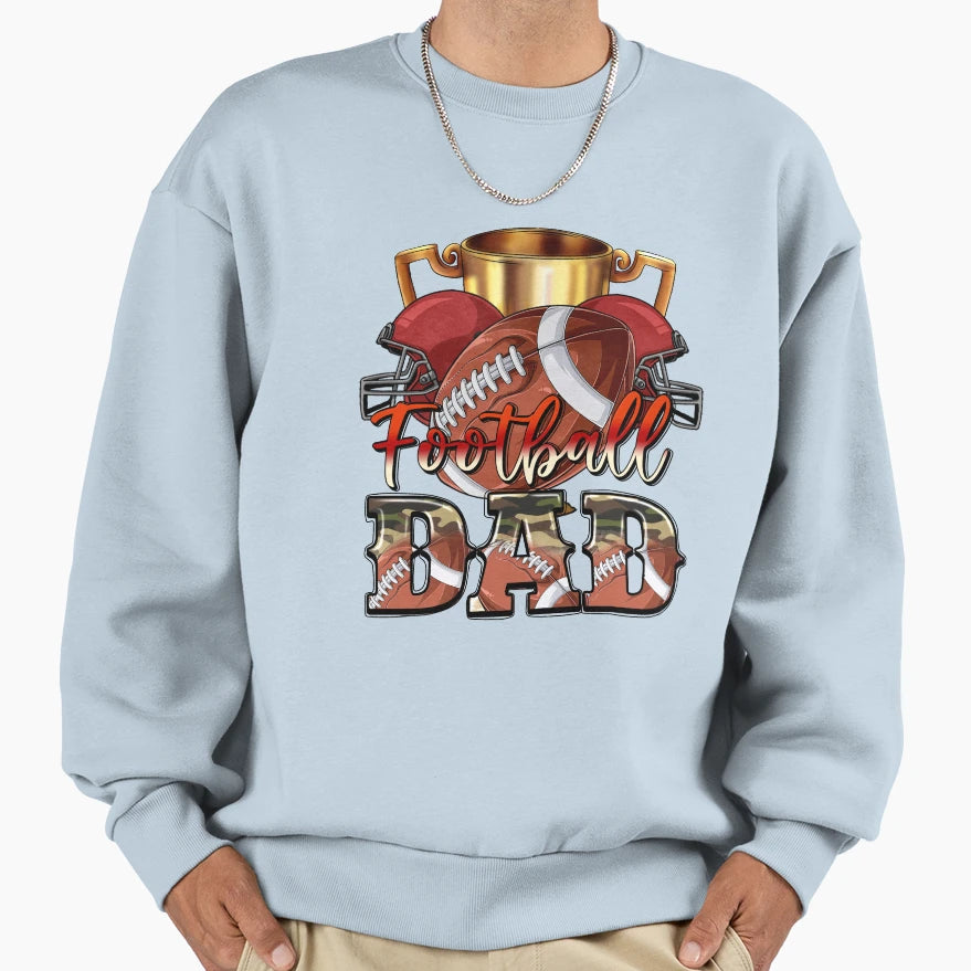 Football Dad Western Sport Lover Happy Sweatshirt - Novelty Apparel Unisex - T-Shirt, Sweatshirt, Hoodie