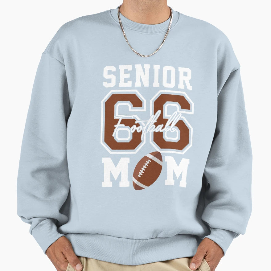 Senior Football Mom 2024 Senior T-Shirt - Custom Art Print Men Women - T-Shirt, Sweatshirt, Hoodie