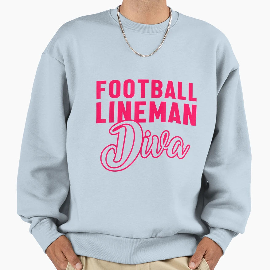 Lineman Offensive Defensive Player Sweatshirt - Custom Art Print Unisex - T-Shirt, Sweatshirt, Hoodie