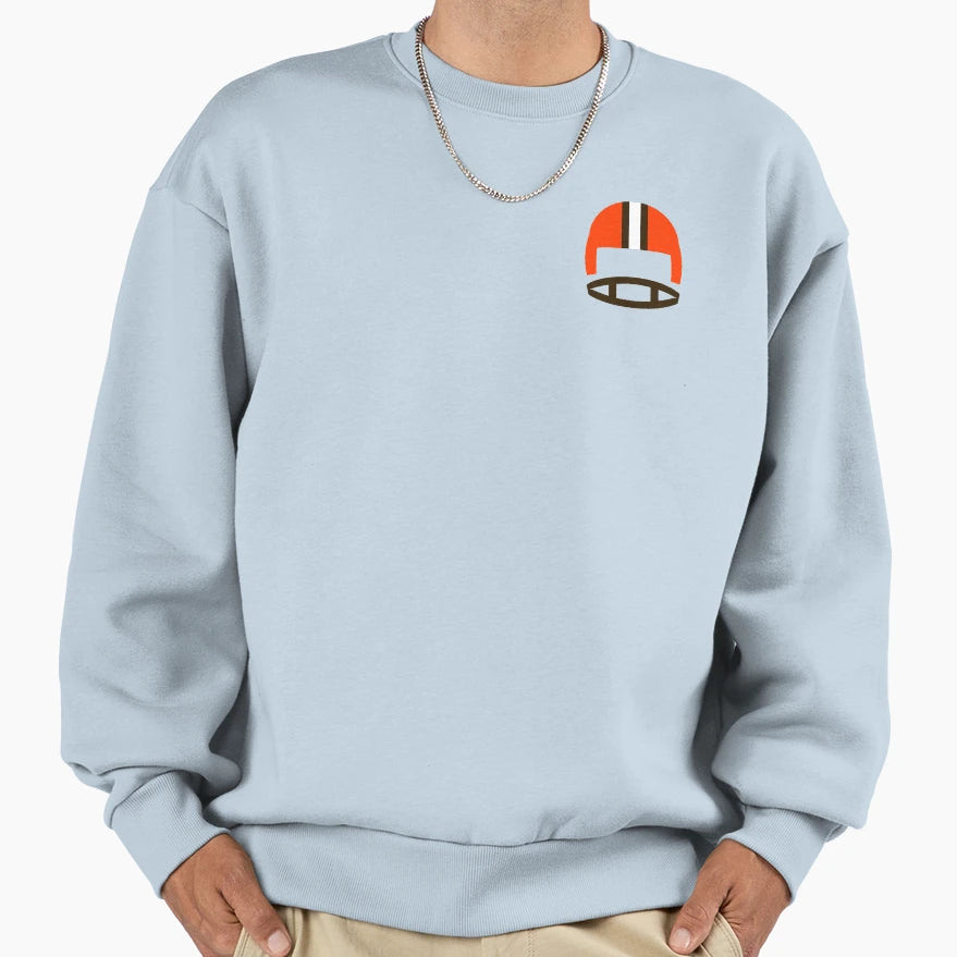 Cleveland Football Helmet Sweatshirt - Unique Graphic Unisex - T-Shirt, Sweatshirt, Hoodie