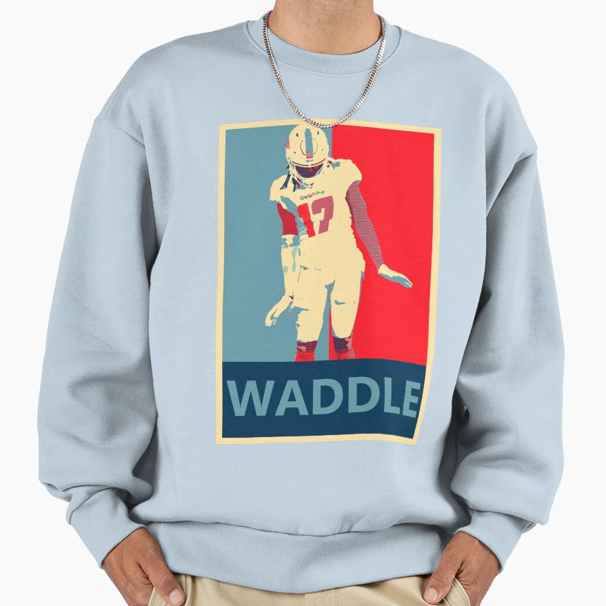 Jaylen Waddle Waddle Dance Sweatshirt - Trendy Graphic Unisex - T-Shirt, Sweatshirt, Hoodie