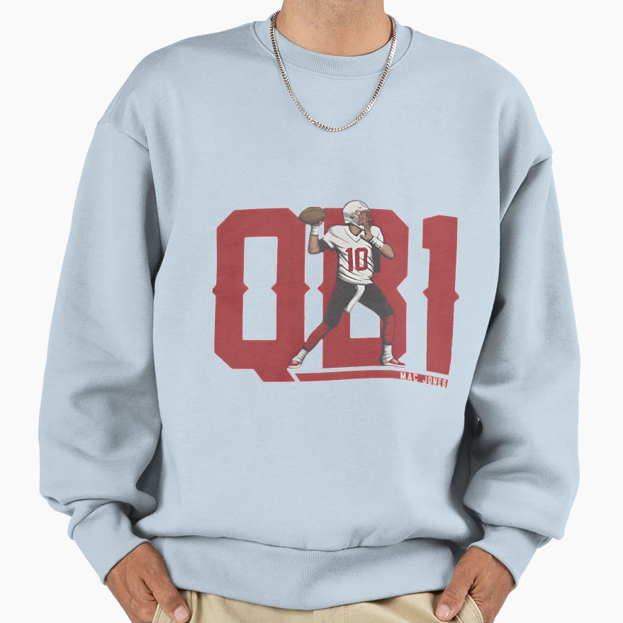 Mac Jones Qb1 Essentiel Sweatshirt - Casual Everyday Wear Unisex - T-Shirt, Sweatshirt, Hoodie