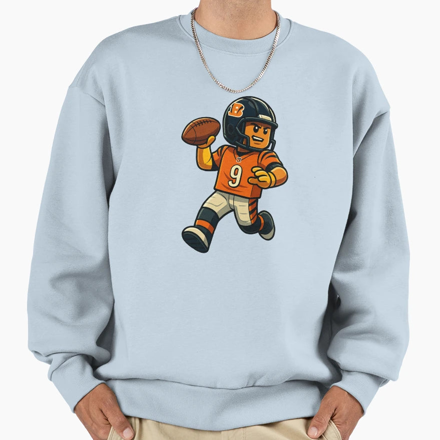 Block Burrow Sweatshirt - Unique Graphic Unisex - T-Shirt, Sweatshirt, Hoodie