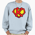 Superhero Letter Chest K Cartoon Sweatshirt - Streetwear Style for Adults - T-Shirt, Sweatshirt, Hoodie