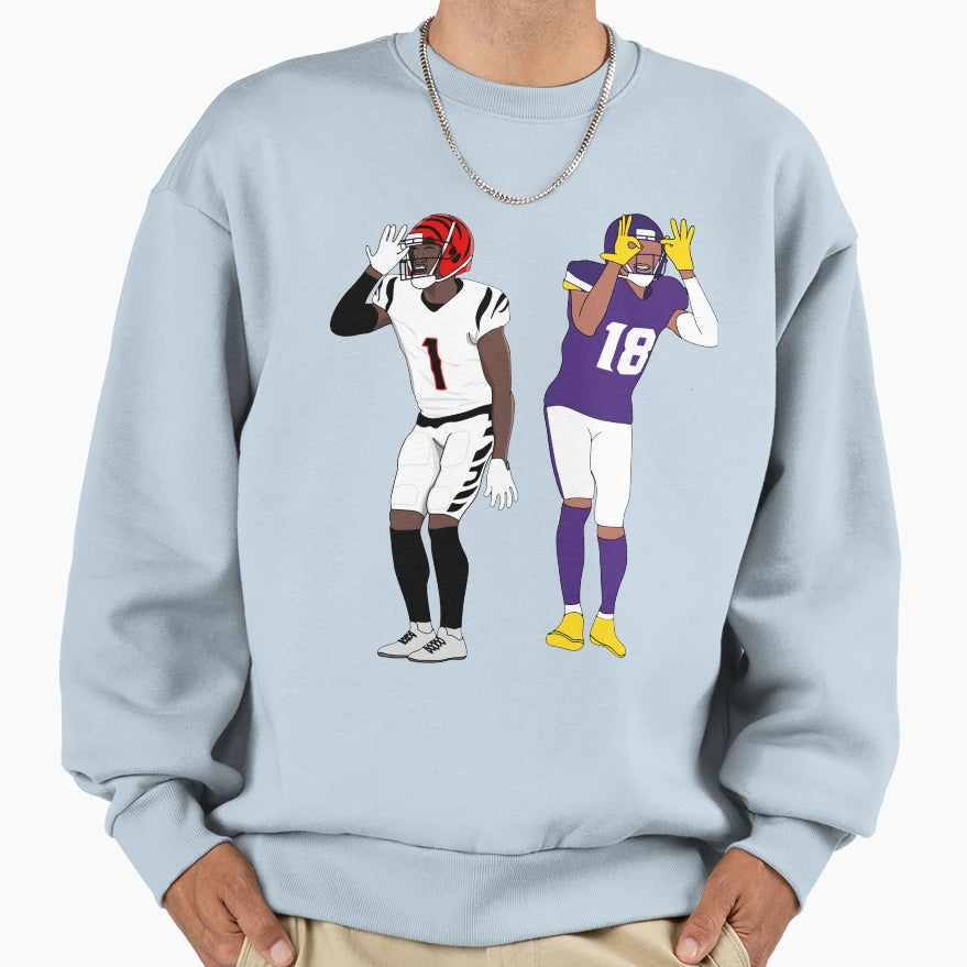 Griddy Duo Sweatshirt - Casual Everyday Wear Men Women - T-Shirt, Sweatshirt, Hoodie