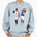 Griddy Duo Sweatshirt - Casual Everyday Wear Men Women - T-Shirt, Sweatshirt, Hoodie