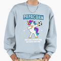 Papacorn Papa Unicorn Football Sweatshirt - Graphic Print Men Women - T-Shirt, Sweatshirt, Hoodie