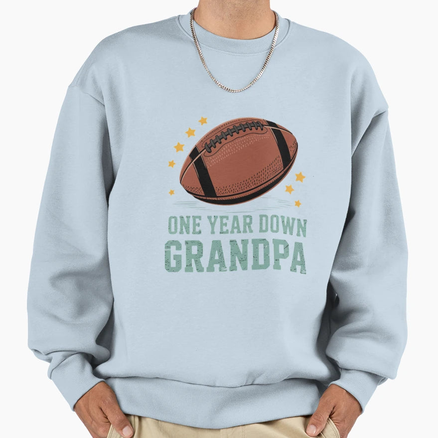 Grandpa 1 Year Old Football 1St Sweatshirt - Unique Graphic for Adults - T-Shirt, Sweatshirt, Hoodie