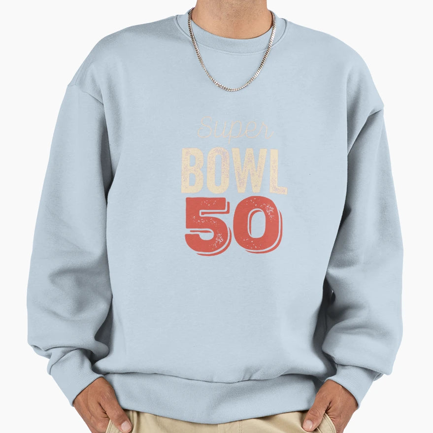 Super B Owl 50 Base Ball38 Allbum Tour Sweatshirt - Trendy Graphic Unisex - T-Shirt, Sweatshirt, Hoodie