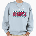 Soccer Grandma Leopard Checkered Sweatshirt - Novelty Apparel Unisex - T-Shirt, Sweatshirt, Hoodie