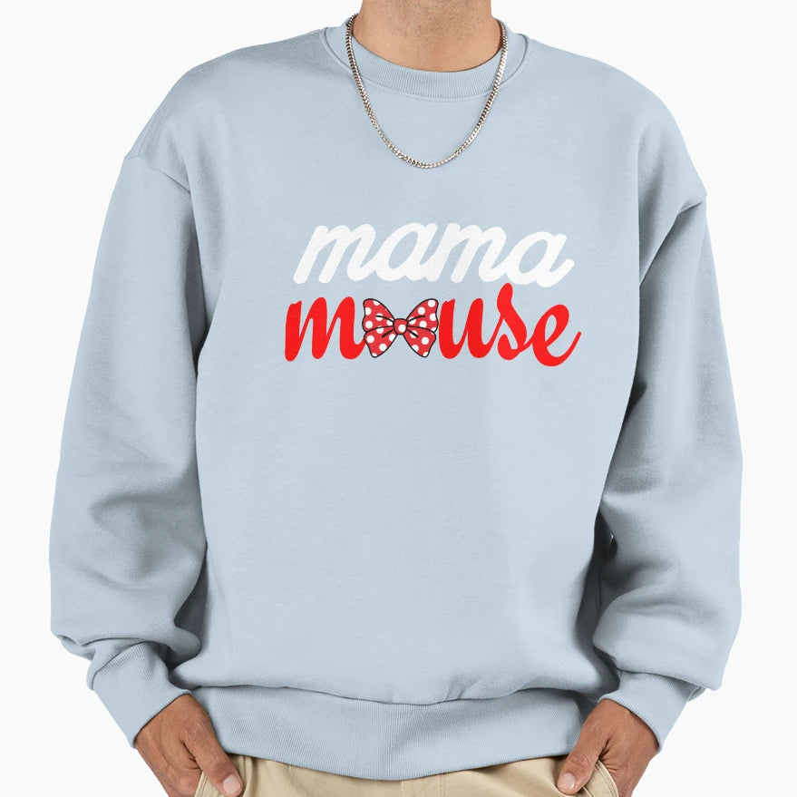 Mama Mouse Sweatshirt - Minimalist Print for Adults - T-Shirt, Sweatshirt, Hoodie