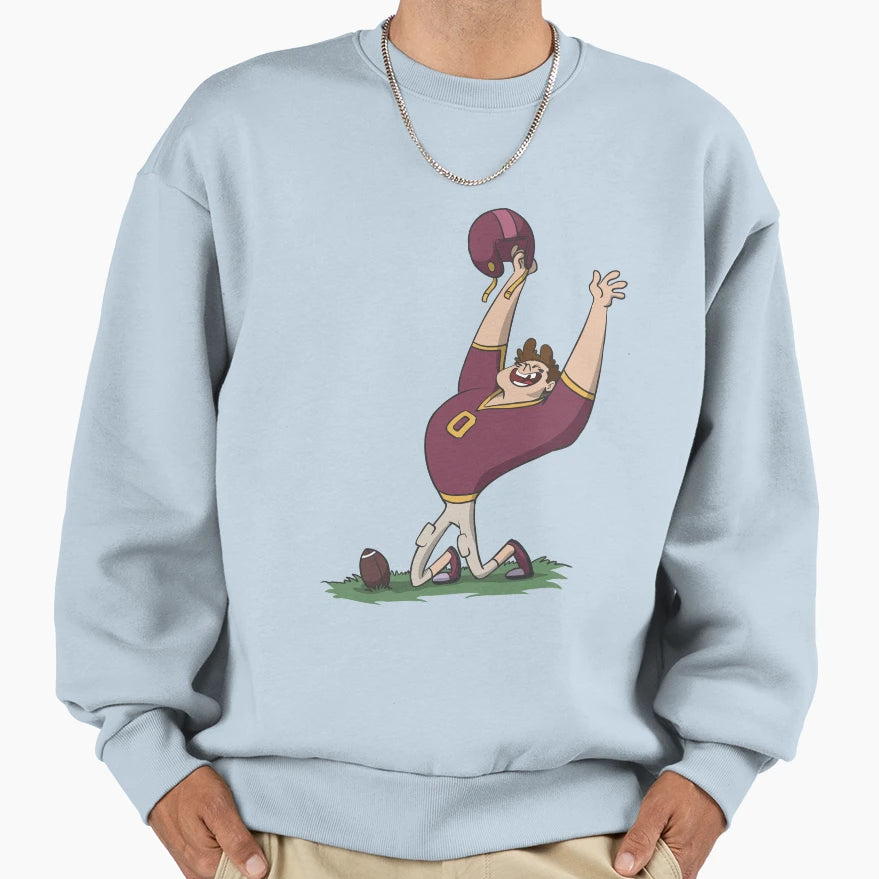 American Football Player Cheers Sweatshirt - Graphic Print Unisex - T-Shirt, Sweatshirt, Hoodie