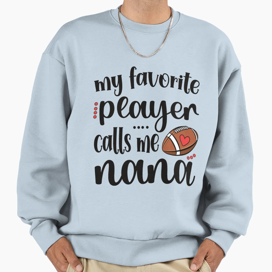 Proud Football Nana Football Player Sweatshirt - Aesthetic Graphic Unisex - T-Shirt, Sweatshirt, Hoodie