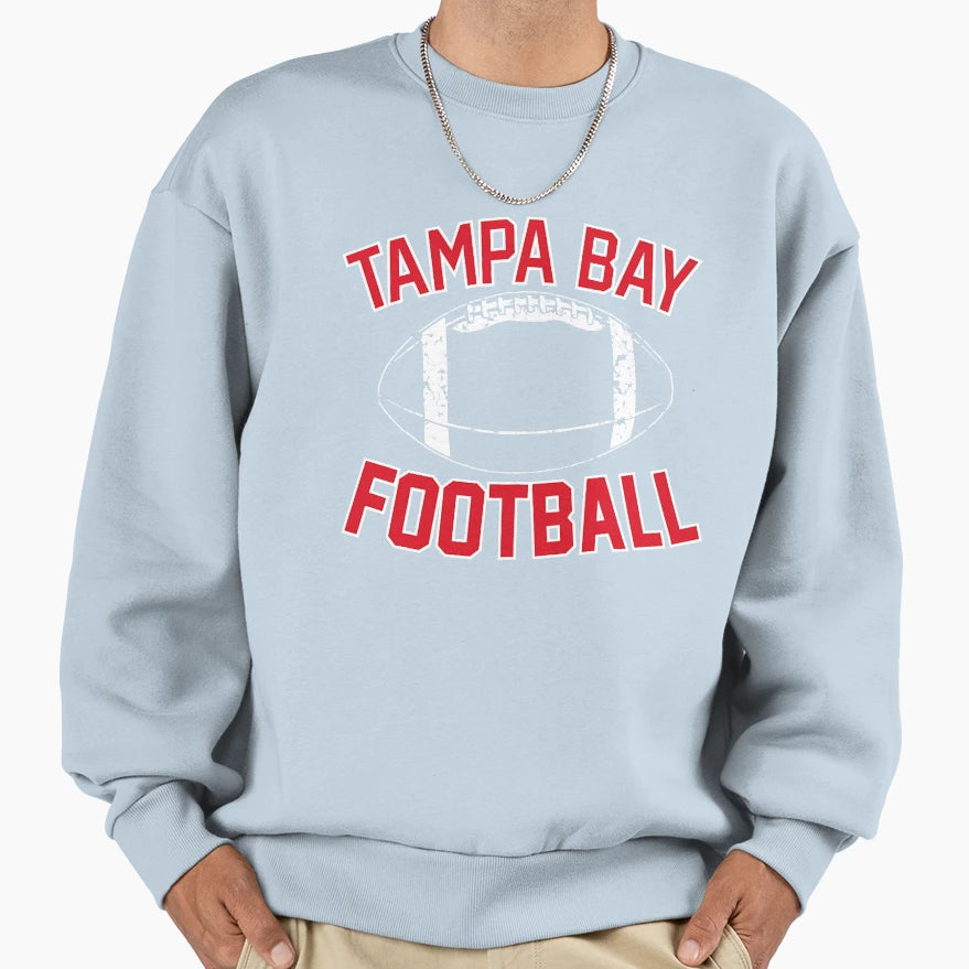 Tampa Bay Old School Football Sweatshirt - Fun Novelty Design for Adults - T-Shirt, Sweatshirt, Hoodie