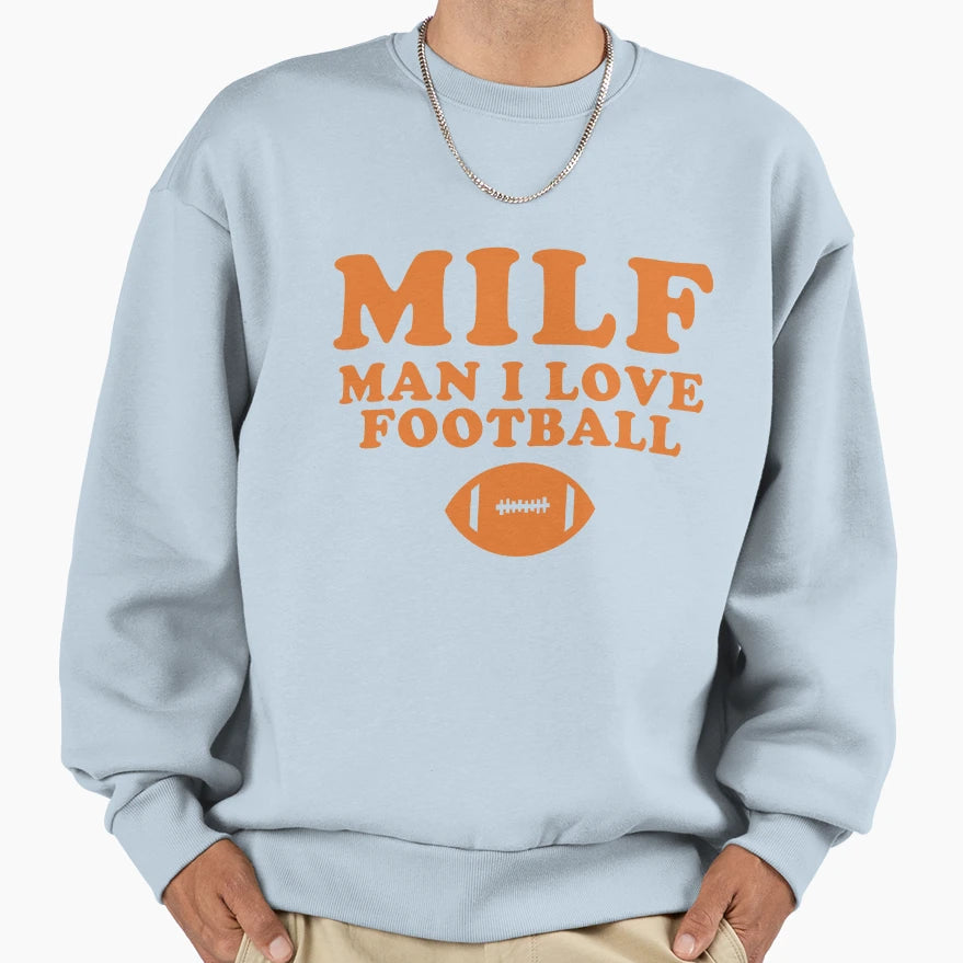 I Love Football Sweatshirt - Unique Graphic for Adults - T-Shirt, Sweatshirt, Hoodie