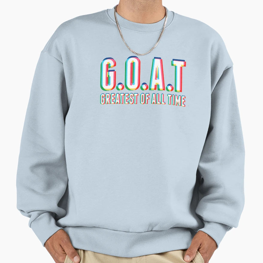 Greatest All Time Cmyk 2 Dark Sweatshirt - Fun Novelty Design for Adults - T-Shirt, Sweatshirt, Hoodie