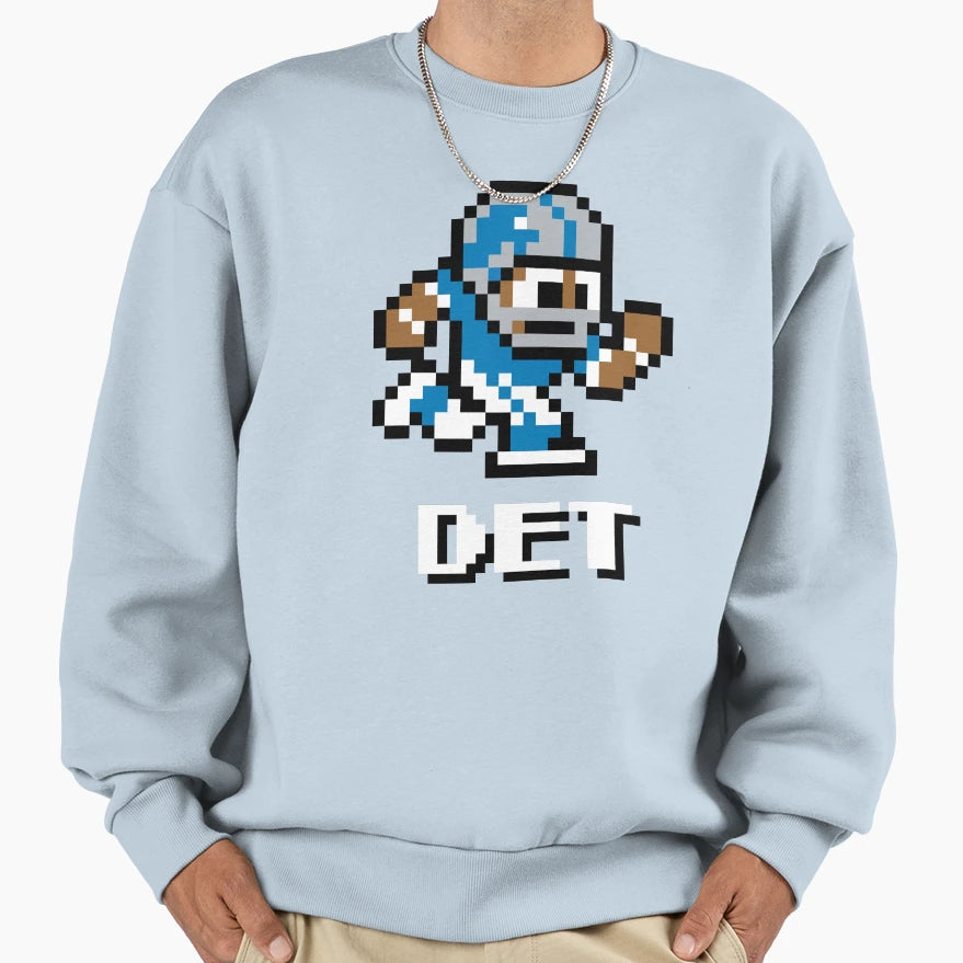 Detroit Lions Tecmo Super Bowl Sweatshirt - Fun Novelty Design Unisex - T-Shirt, Sweatshirt, Hoodie