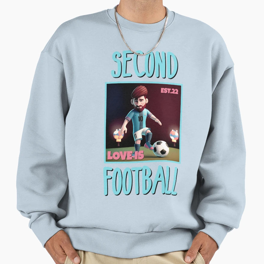 Second Love Is Footbal Sweatshirt - Unique Graphic for Adults - T-Shirt, Sweatshirt, Hoodie