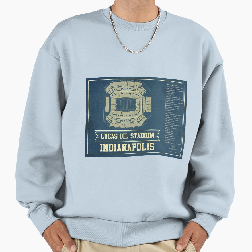 Indianapolis Colts Lucas Oil Stadium Sweatshirt - Graphic Print Men Women - T-Shirt, Sweatshirt, Hoodie