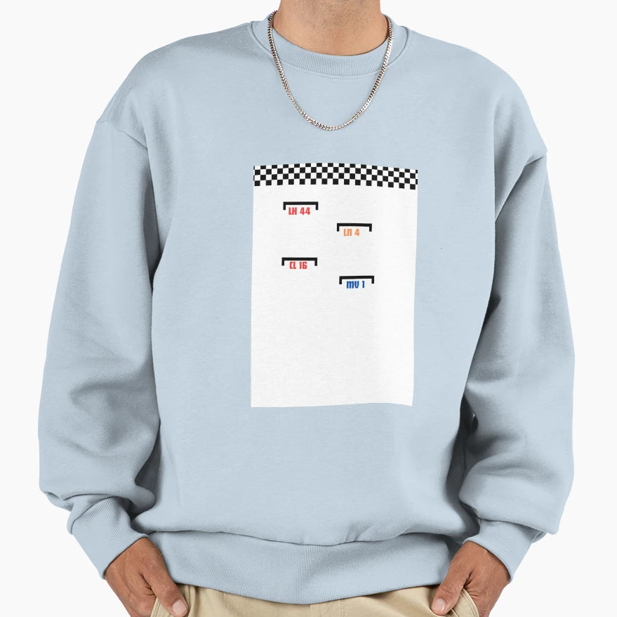 F1 Grid Layout Sweatshirt - Aesthetic Graphic for Adults - T-Shirt, Sweatshirt, Hoodie