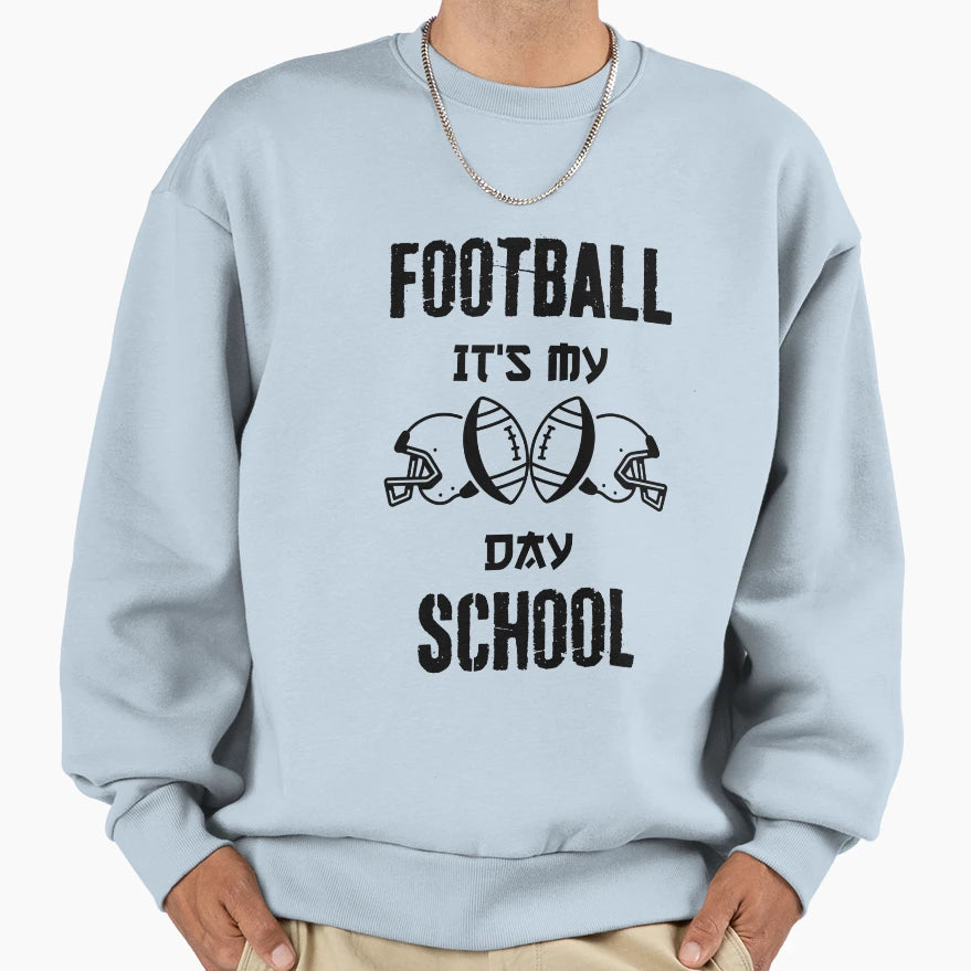 Football Its My 100 Th Day School Sweatshirt - Streetwear Style Unisex - T-Shirt, Sweatshirt, Hoodie