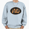 I Bleed Black Orange Oval Sweatshirt - Graphic Print Men Women - T-Shirt, Sweatshirt, Hoodie