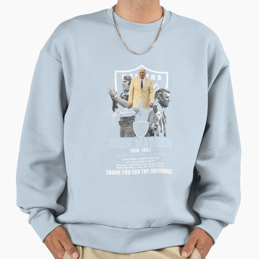 Rip John Madden Legend Never Die T-Shirt - Unique Graphic for Adults - T-Shirt, Sweatshirt, Hoodie
