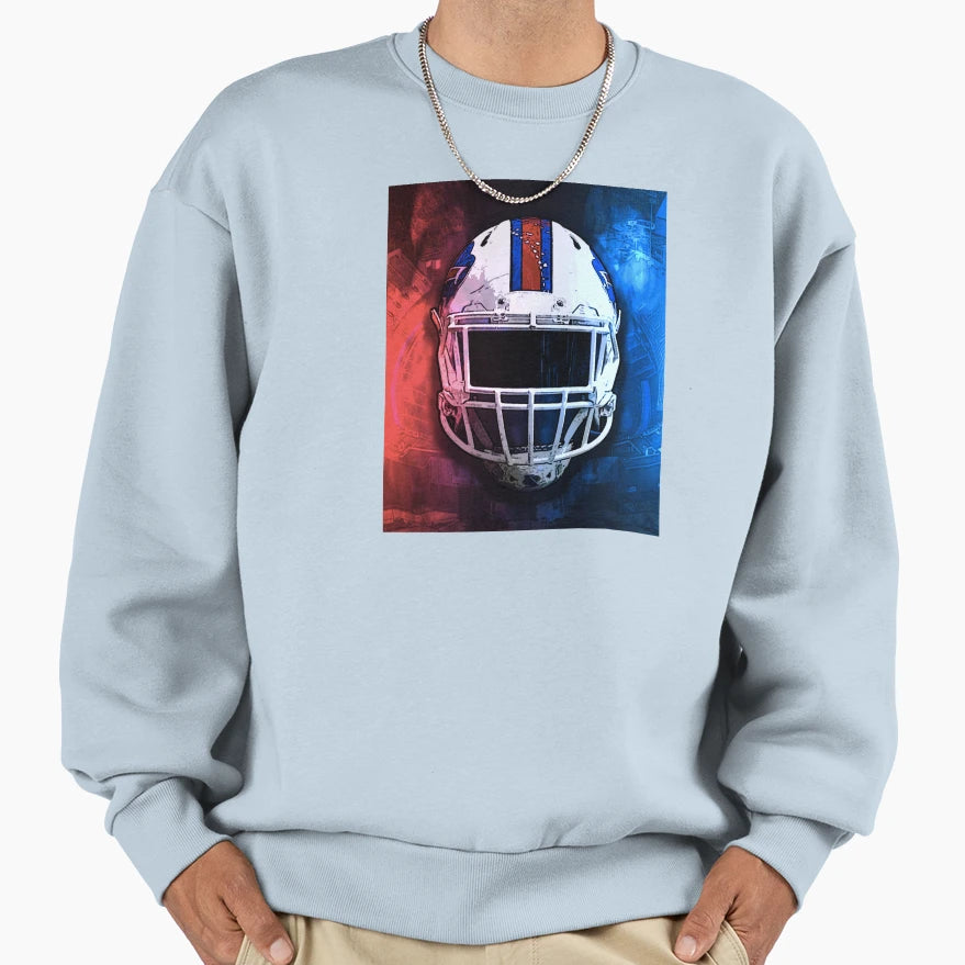 Buffalo Football Helmet Sweatshirt - Aesthetic Graphic Unisex - T-Shirt, Sweatshirt, Hoodie