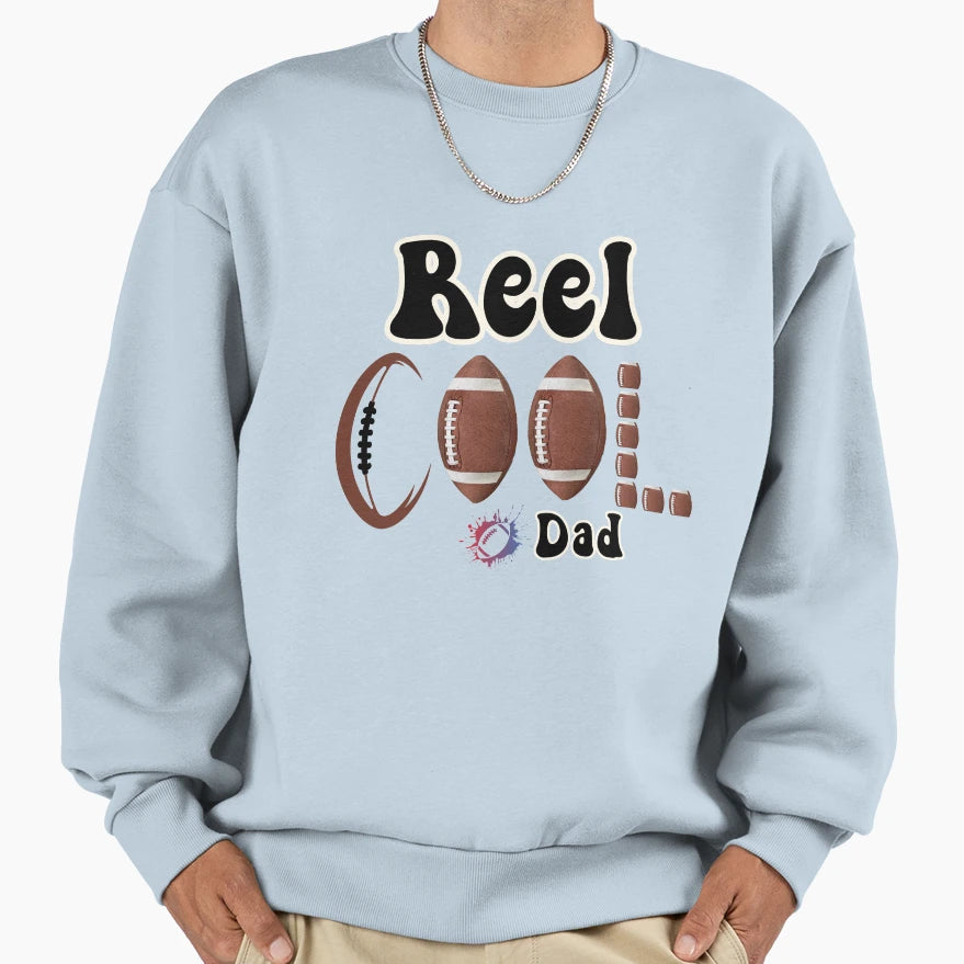 Fathers Day American Football Dad Sweatshirt - Fun Novelty Design Unisex - T-Shirt, Sweatshirt, Hoodie