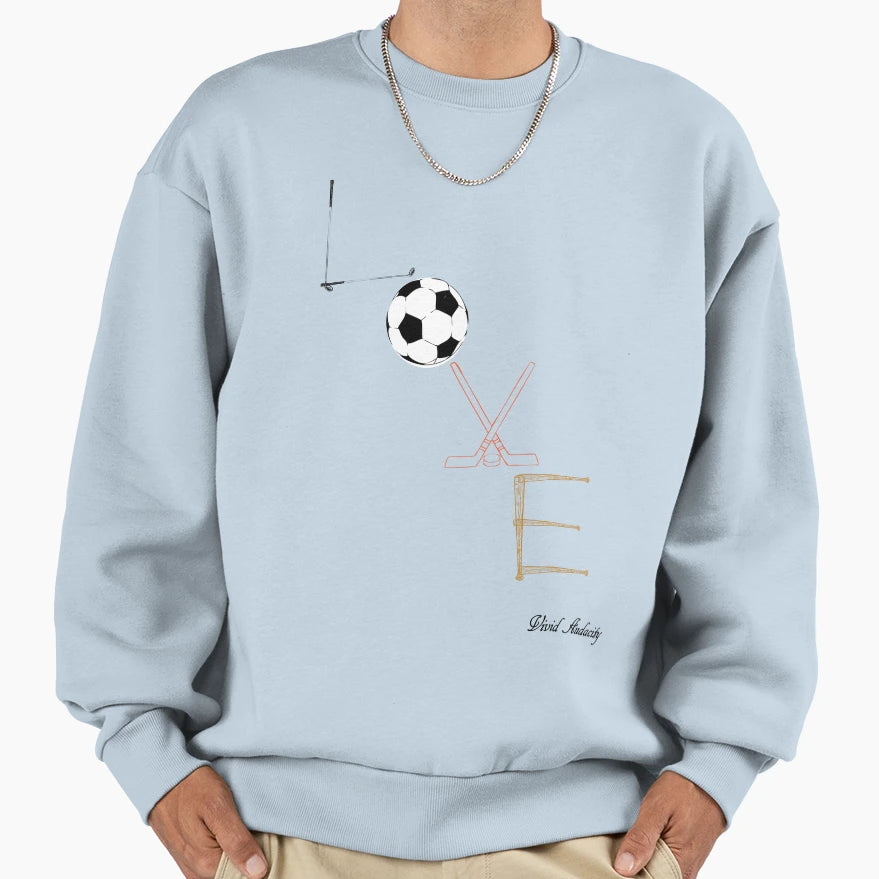 Love Sports Sweatshirt - Minimalist Print Men Women - T-Shirt, Sweatshirt, Hoodie