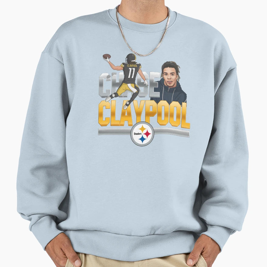 Chase Claypool Sweatshirt - Minimalist Print Men Women - T-Shirt, Sweatshirt, Hoodie